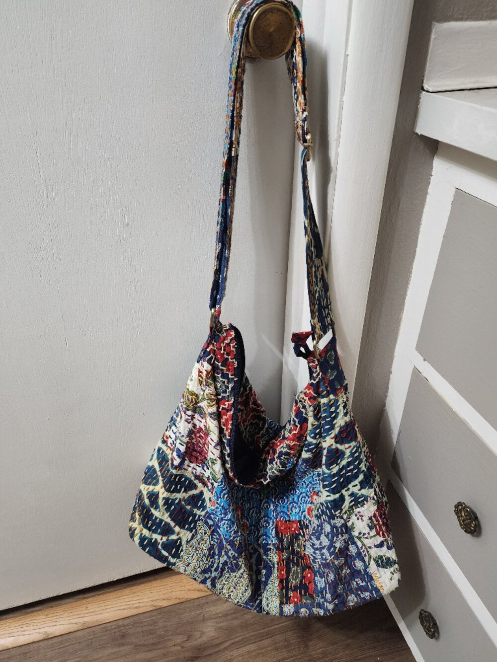 Ruggine Blue Quilted Shoulder Bag